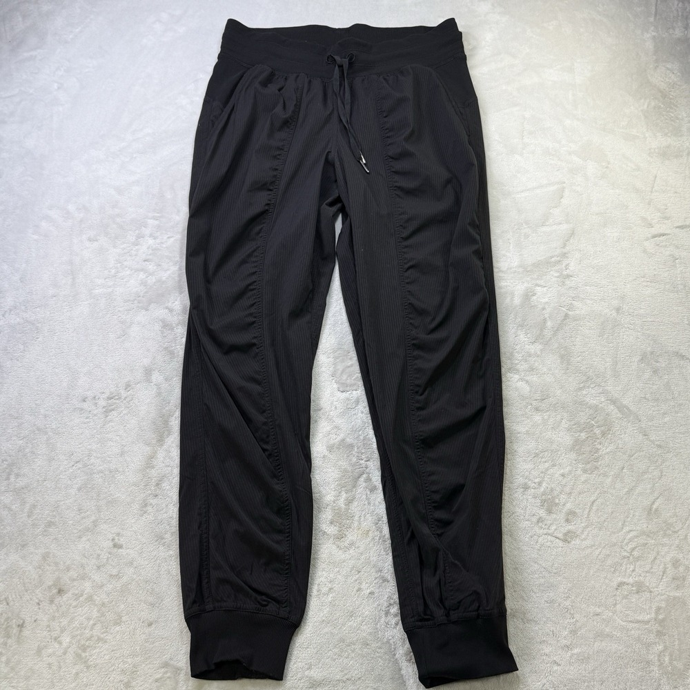Lululemon Dance Studio Jogger Pants Women's 8 Black Drawstring Stretch